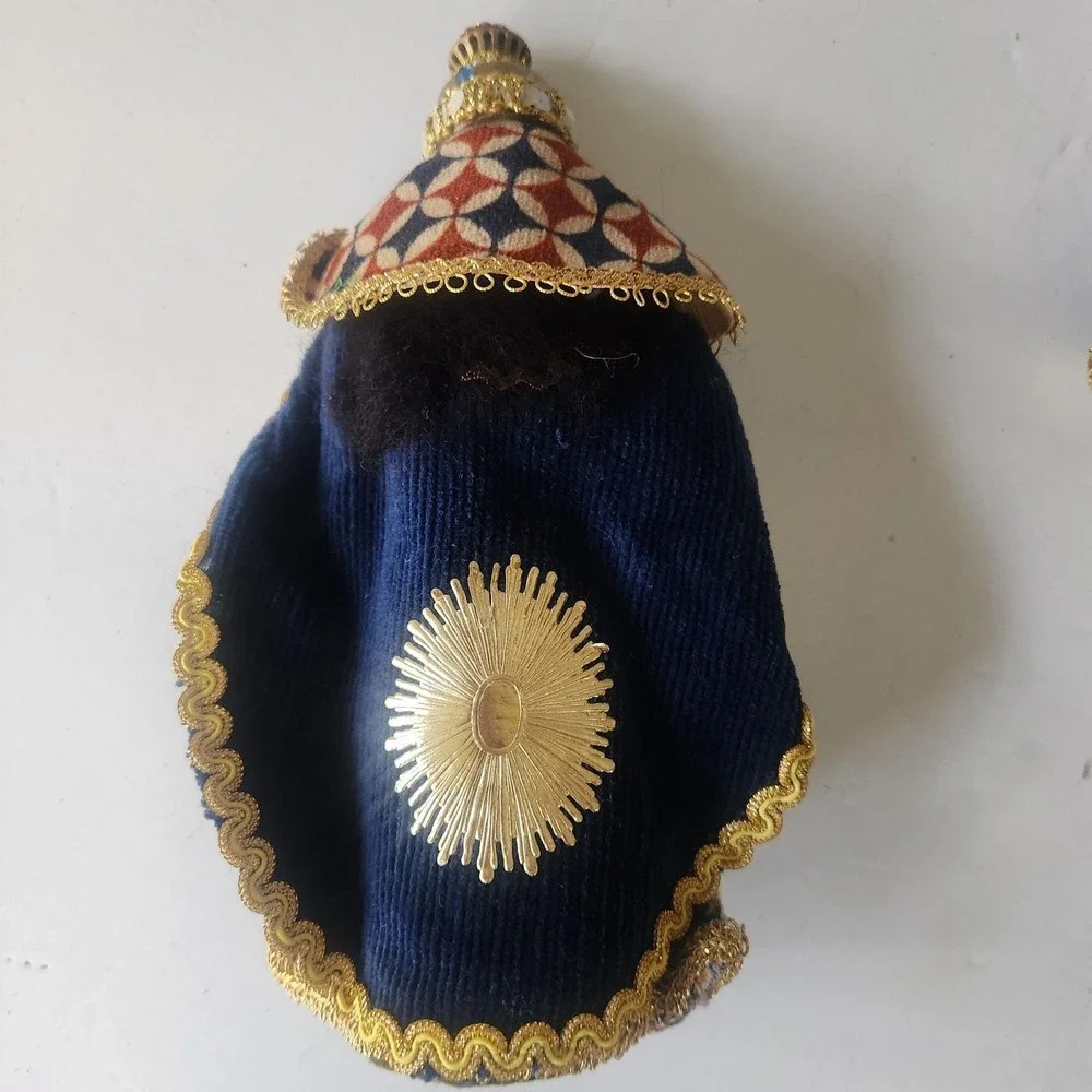 Vintage Handmade Three Wise Men Magi Nativity Figurines Folk Art Set of 3